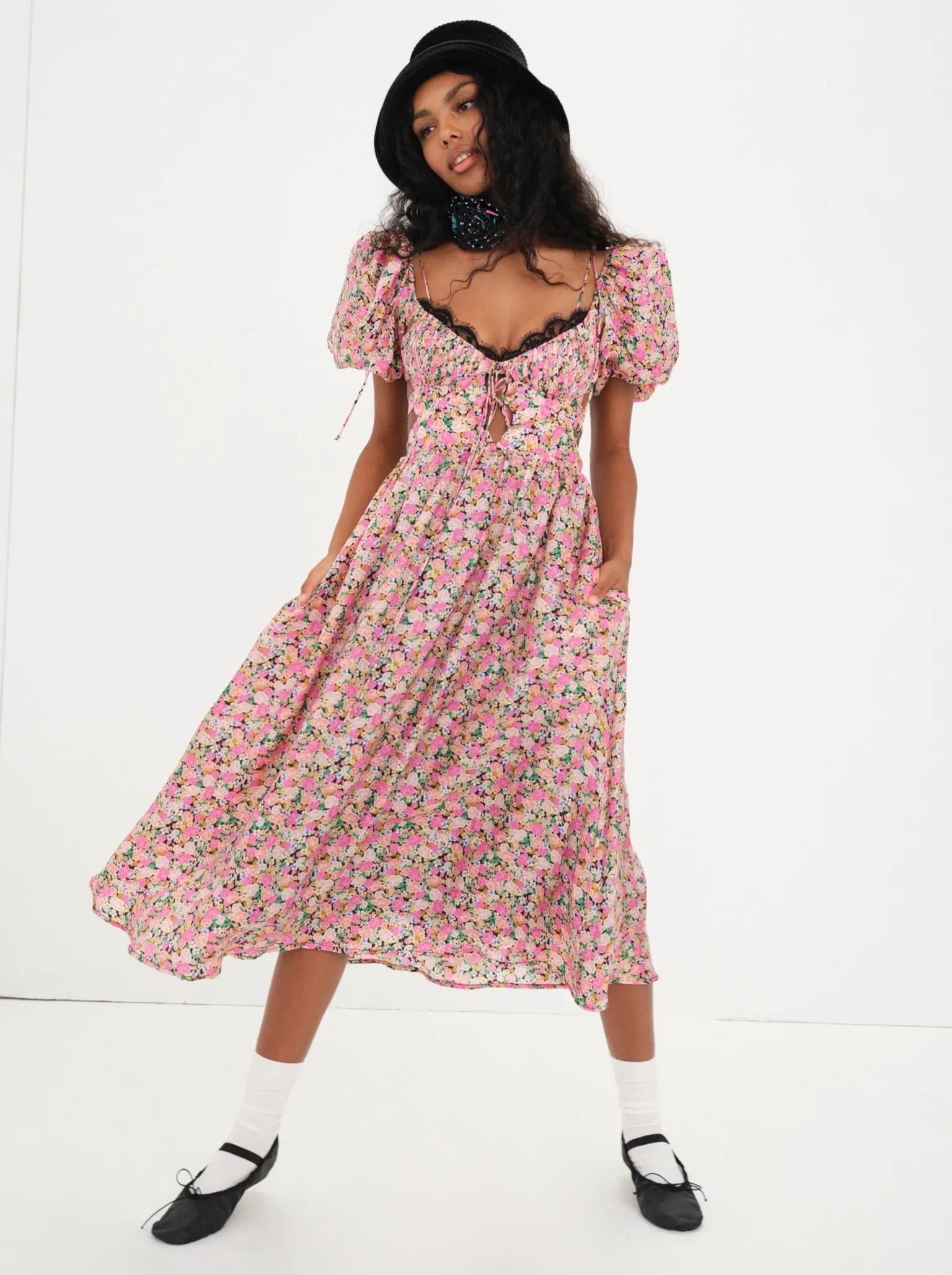 isadora_midi_dress_0.webp Best For Love & Lemons Isadora Midi Dress Multi