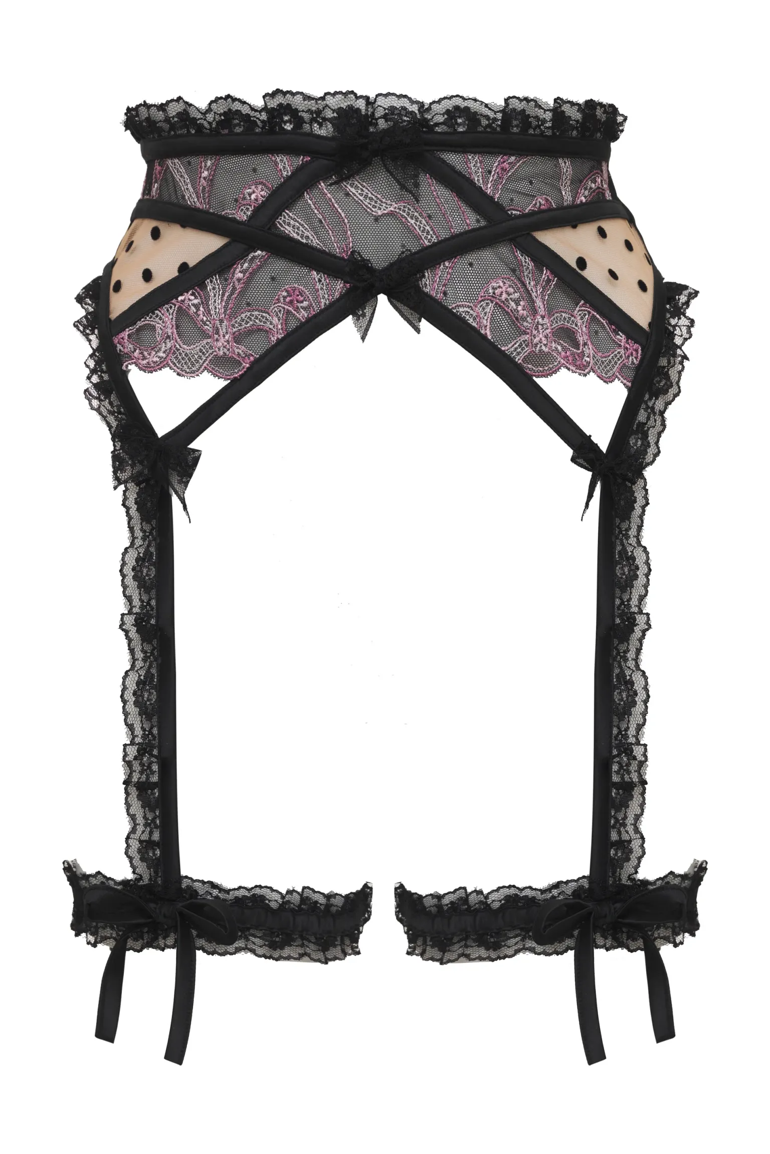 isla_garter_belt_7.webp Outlet For Love & Lemons Isla Garter Belt Black