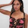 Shop For Love & Lemons Ivy Bustier Black