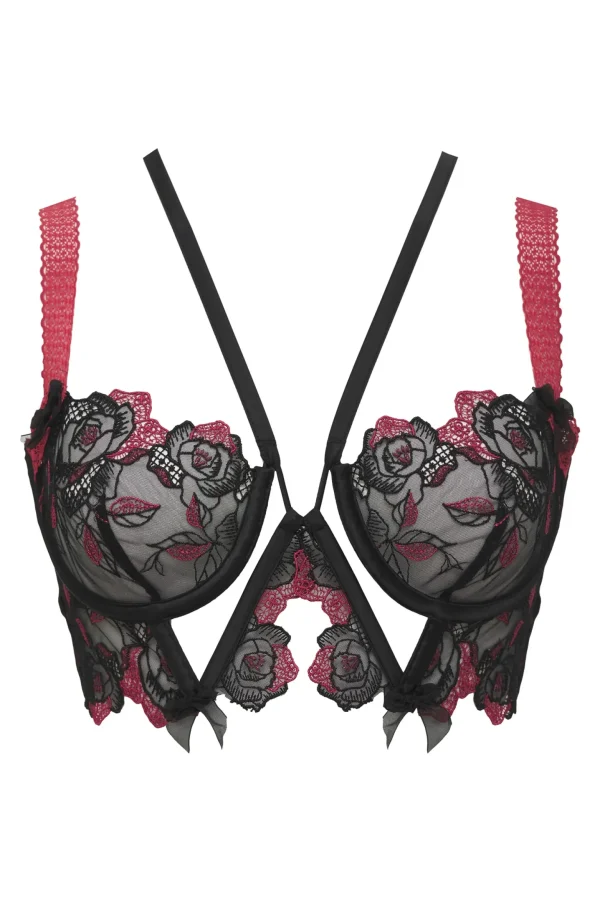 Cheap For Love & Lemons Ivy Underwire Bra Black