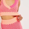 Cheap For Love & Lemons Jacinda Crop Top Pink