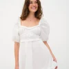 Online For Love & Lemons Jackson Mini Dress White