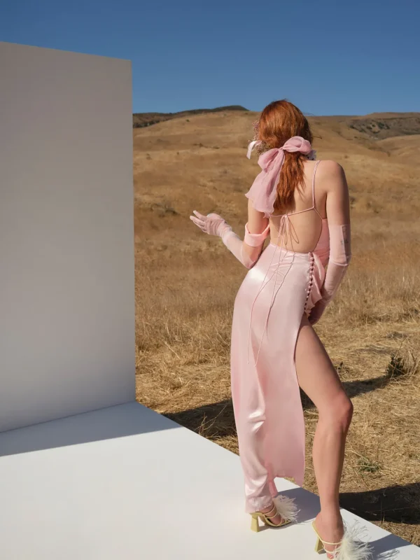 Cheap For Love & Lemons James Maxi Dress Pink