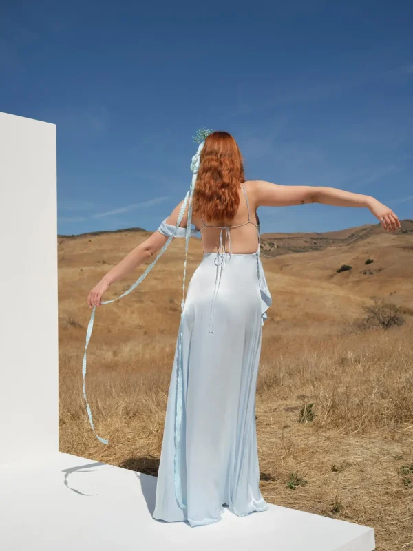 Shop For Love & Lemons James Maxi Dress Blue