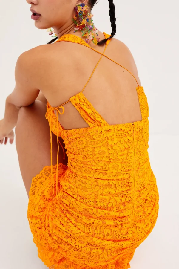 Store For Love & Lemons Jamie Mini Dress Orange