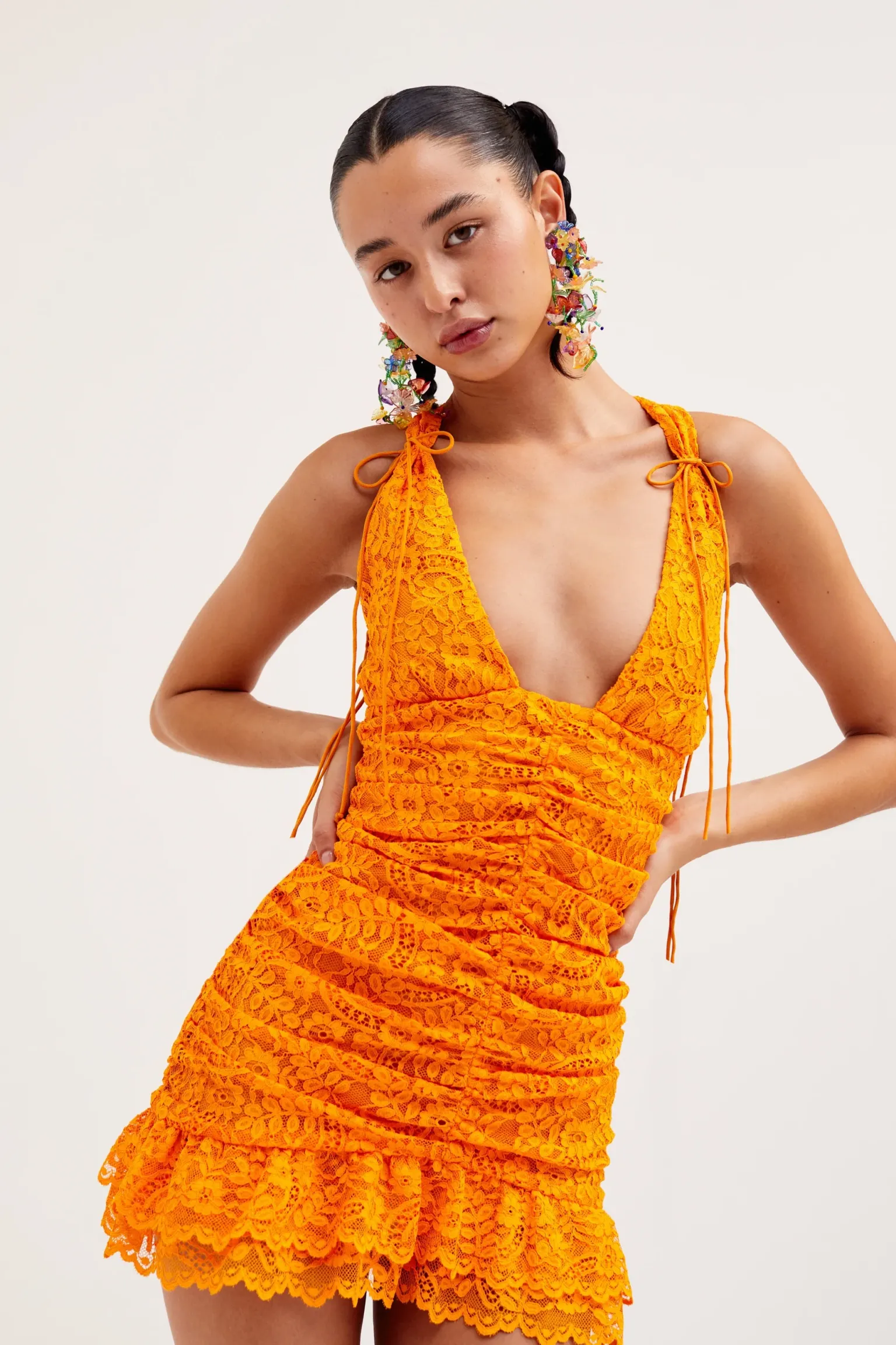 jamie_mini_dress_4.webp Store For Love & Lemons Jamie Mini Dress Orange