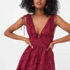 Best Sale For Love & Lemons Janet Mini Dress Red