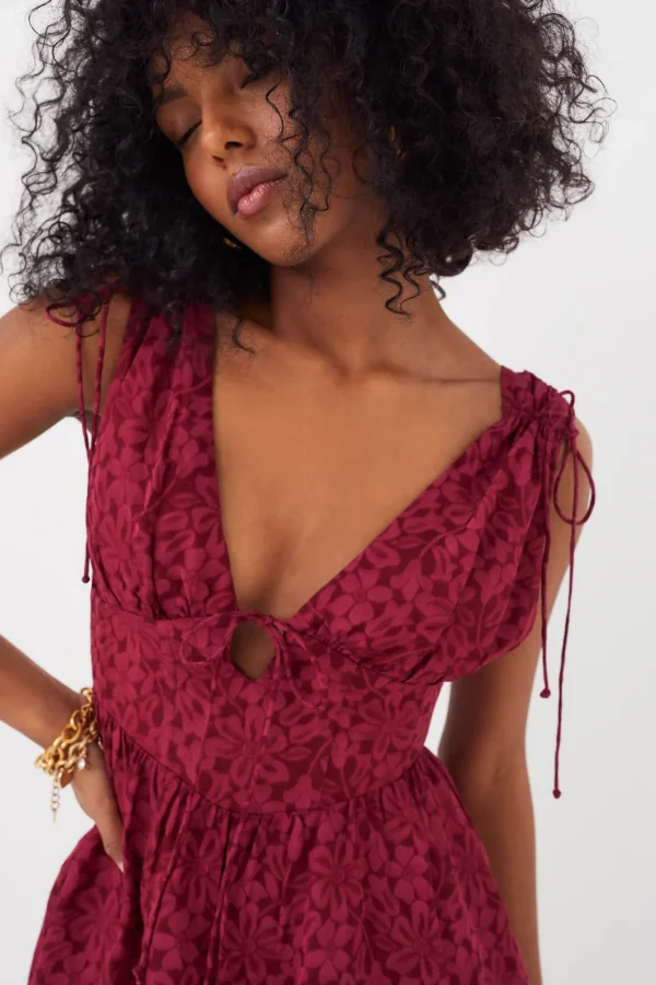 Best Sale For Love & Lemons Janet Mini Dress Red