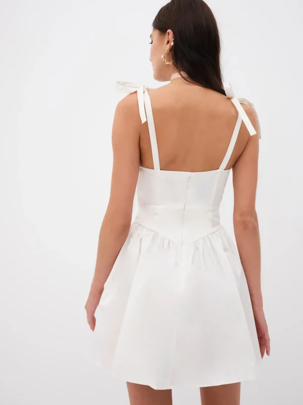 Flash Sale For Love & Lemons Jessie Mini Dress White