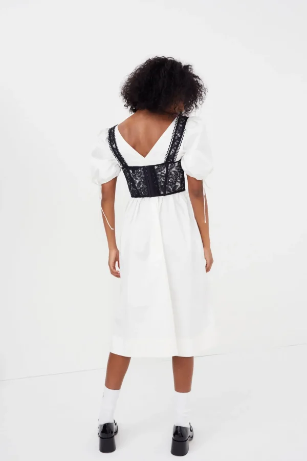 Shop For Love & Lemons Jocelyn Midi Dress White