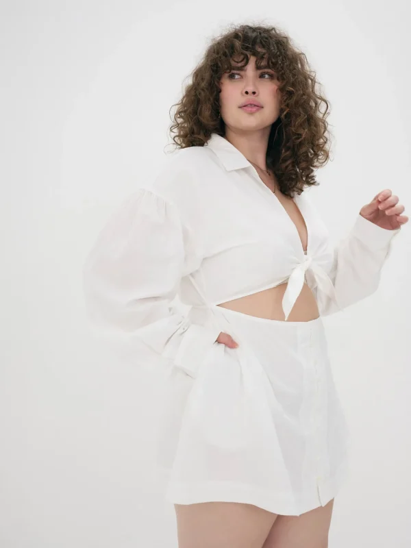 Flash Sale For Love & Lemons Jocelyn Mini Dress White