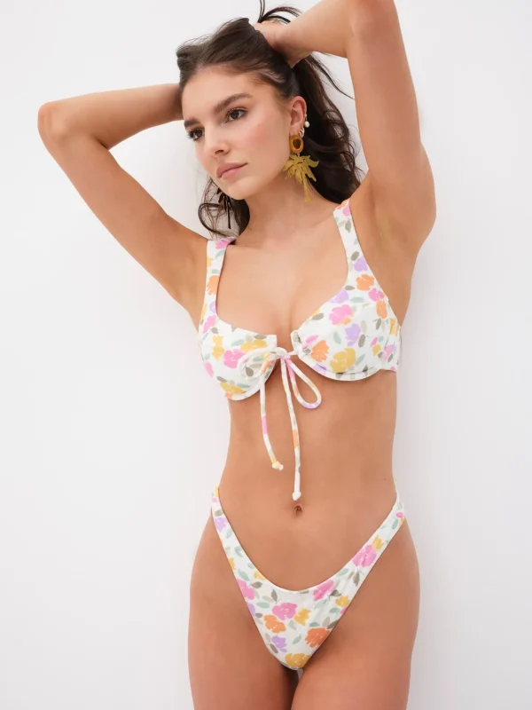Shop For Love & Lemons Joey Swim Bottom Beige