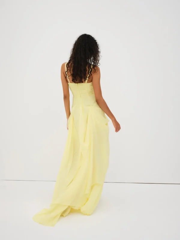 Shop For Love & Lemons June Maxi Dress Yellow