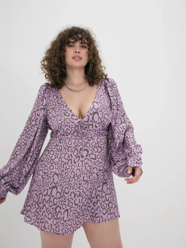 Best Sale For Love & Lemons June Mini Dress Purple
