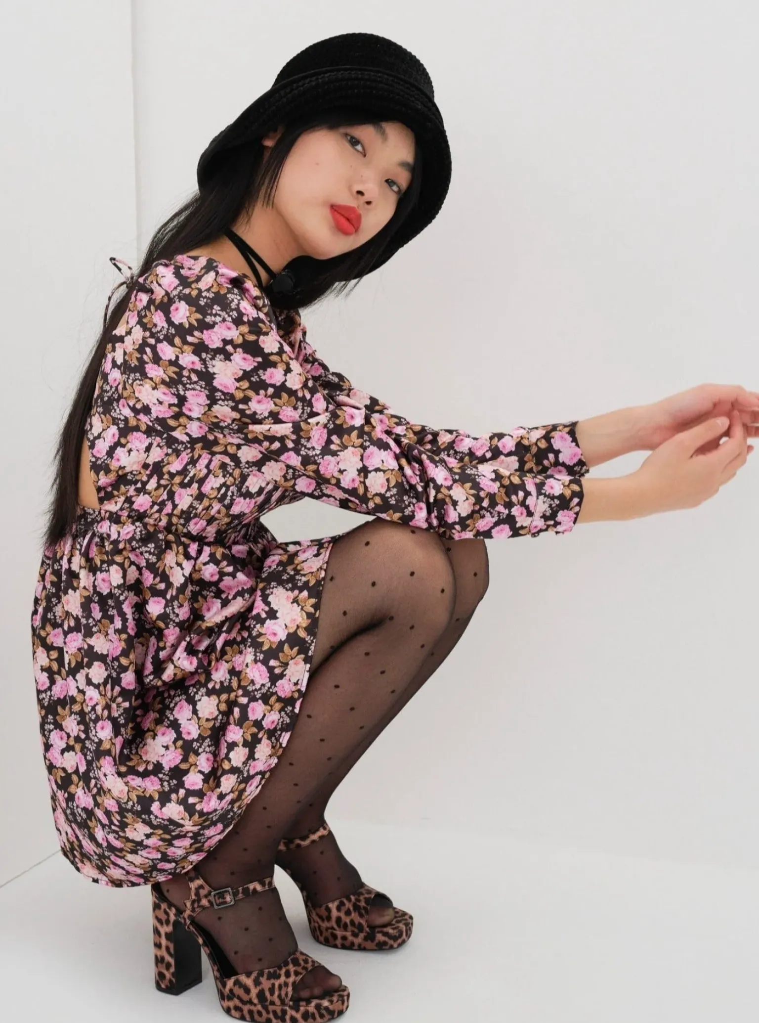 kate_long_sleeve_mini_dre_7.webp New For Love & Lemons Kate Long Sleeve Mini Dress Black