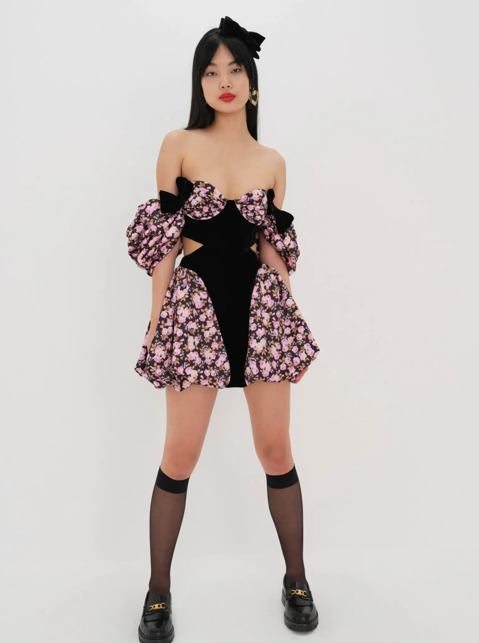 kate_mini_dress_2.webp New For Love & Lemons Kate Mini Dress Black