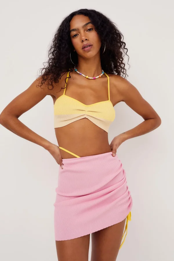 Flash Sale For Love & Lemons Keisha Bra Top Yellow