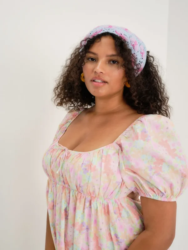 New For Love & Lemons Kennedy Mini Dress Pink