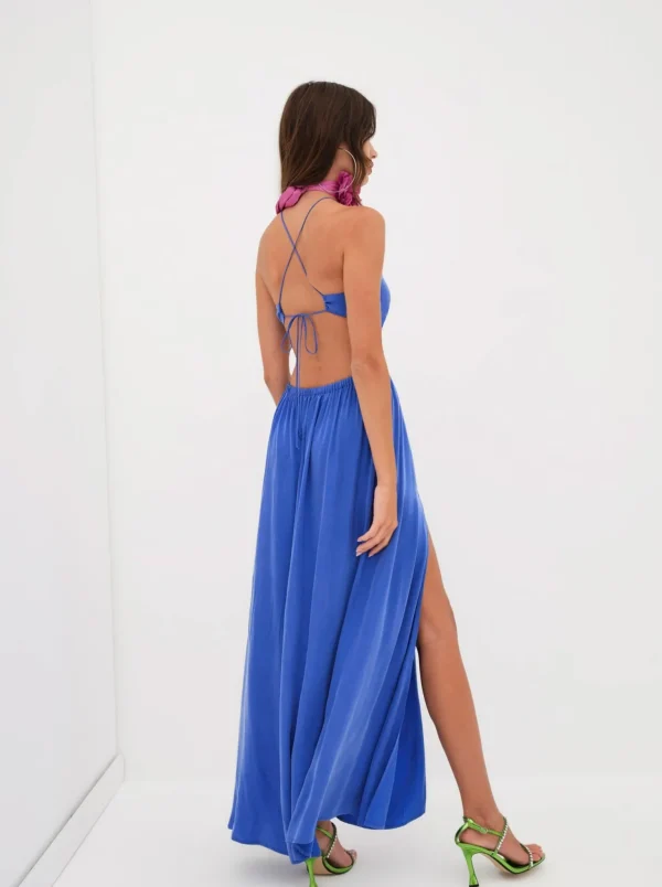 Outlet For Love & Lemons Kyra Maxi Dress Blue