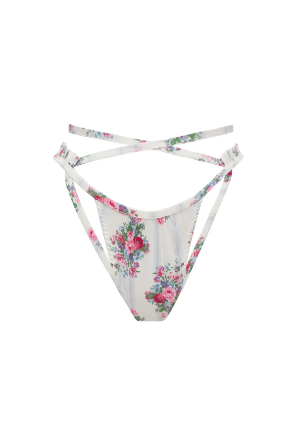Best For Love & Lemons Lailah High-Waist Thong Panty Ivory