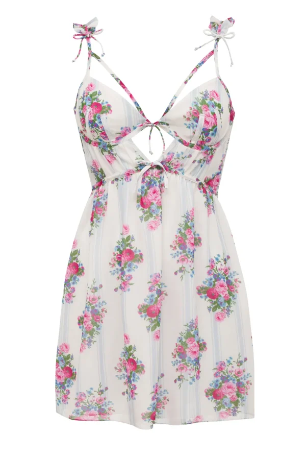 Clearance For Love & Lemons Lailah Slip Dress Ivory