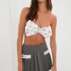 Cheap For Love & Lemons Laurel Mini Skirt Grey