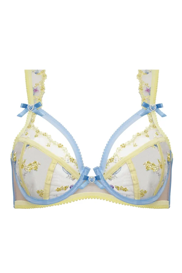 Discount For Love & Lemons Lavender Meadows Underwire Bra Yellow