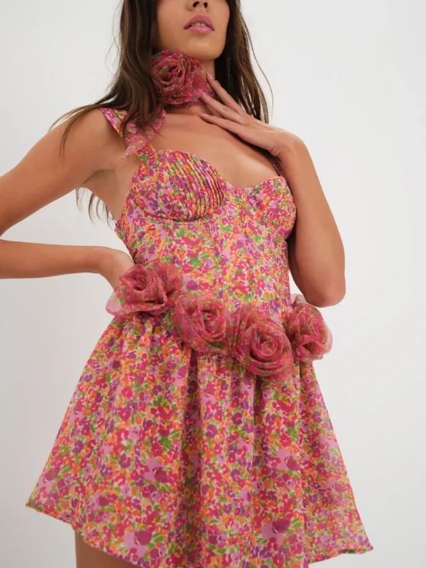 Best Sale For Love & Lemons Layton Mini Dress Multi