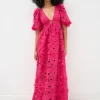 Discount For Love & Lemons Leighton Maxi Dress Pink