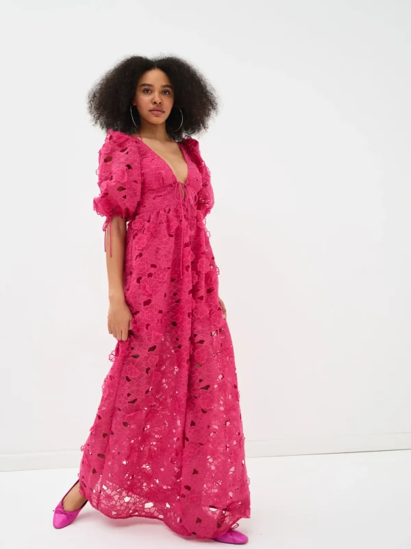 Discount For Love & Lemons Leighton Maxi Dress Pink