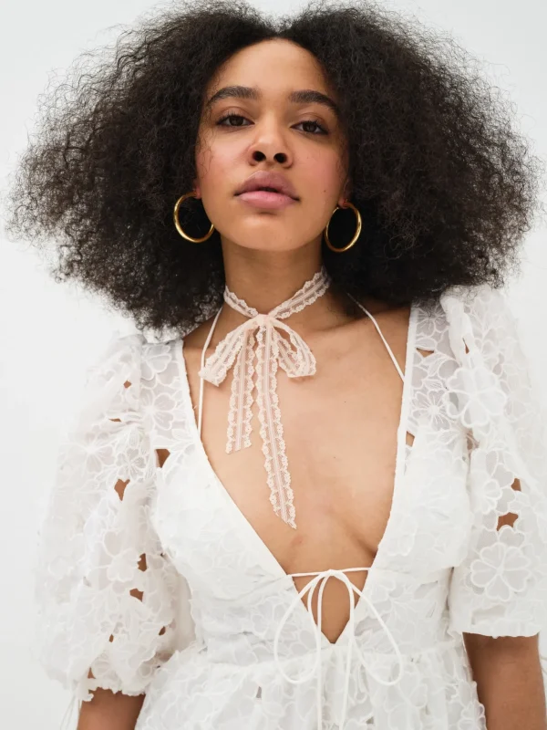 Best Sale For Love & Lemons Leighton Maxi Dress White