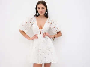 Fashion For Love & Lemons Leighton Mini Dress White