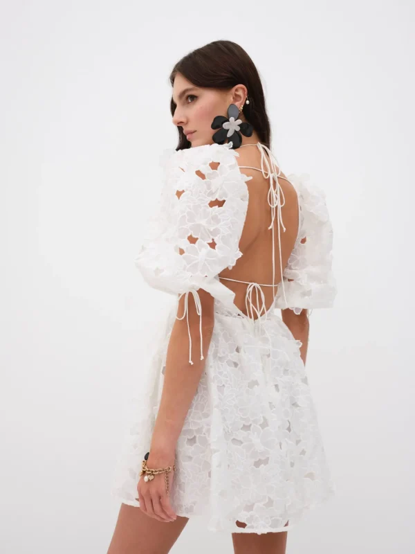 Fashion For Love & Lemons Leighton Mini Dress White