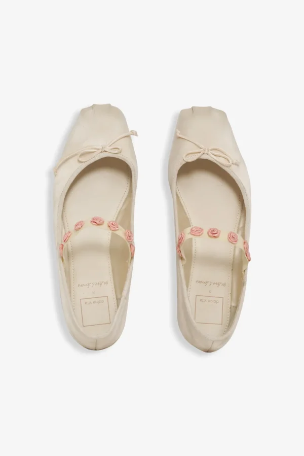 Clearance For Love & Lemons Lilly Ballet Flats Ivory