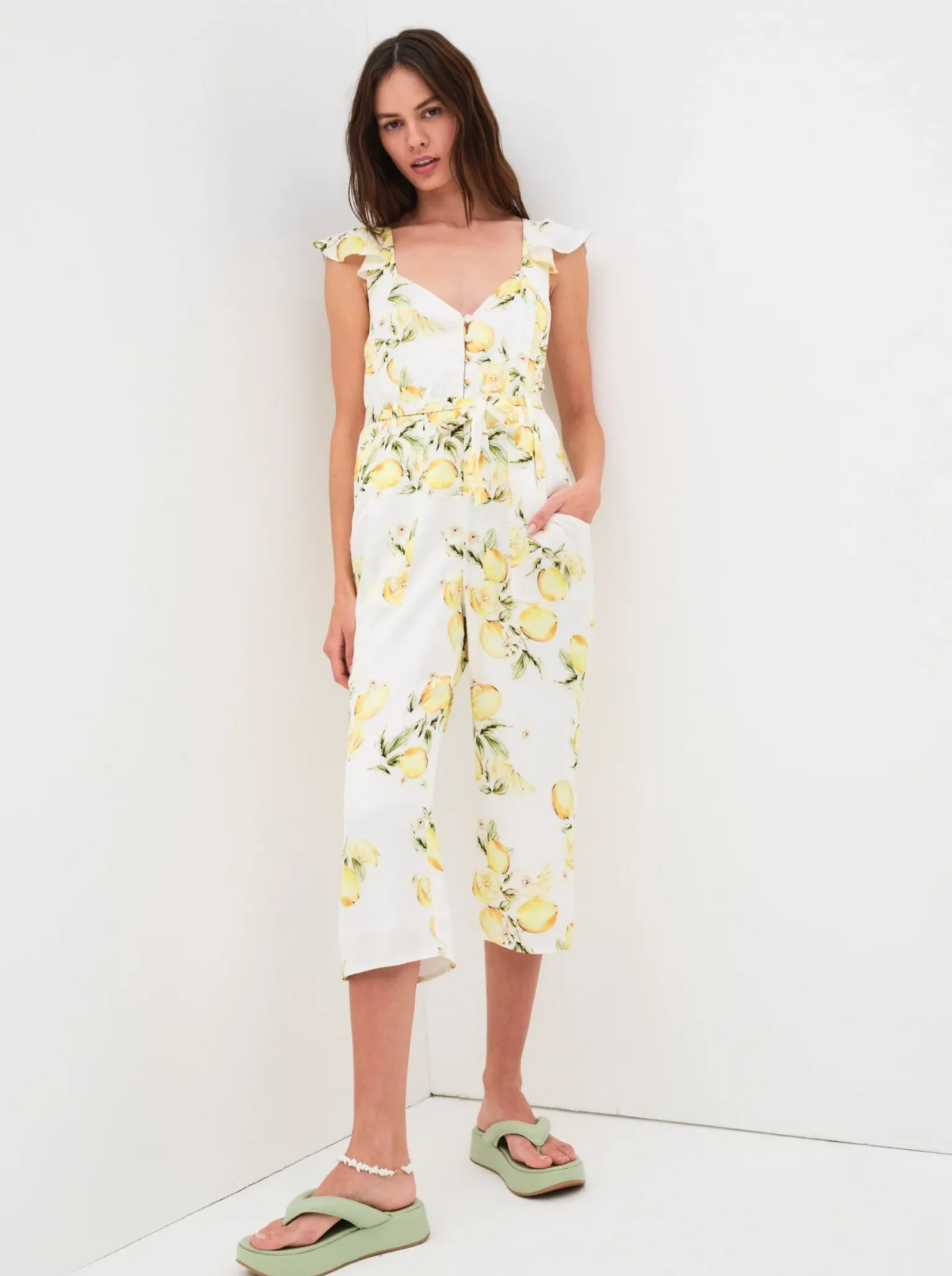 limonada_jumpsuit_2.webp Online For Love & Lemons Limonada Jumpsuit Yellow