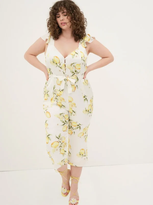 Online For Love & Lemons Limonada Jumpsuit Yellow