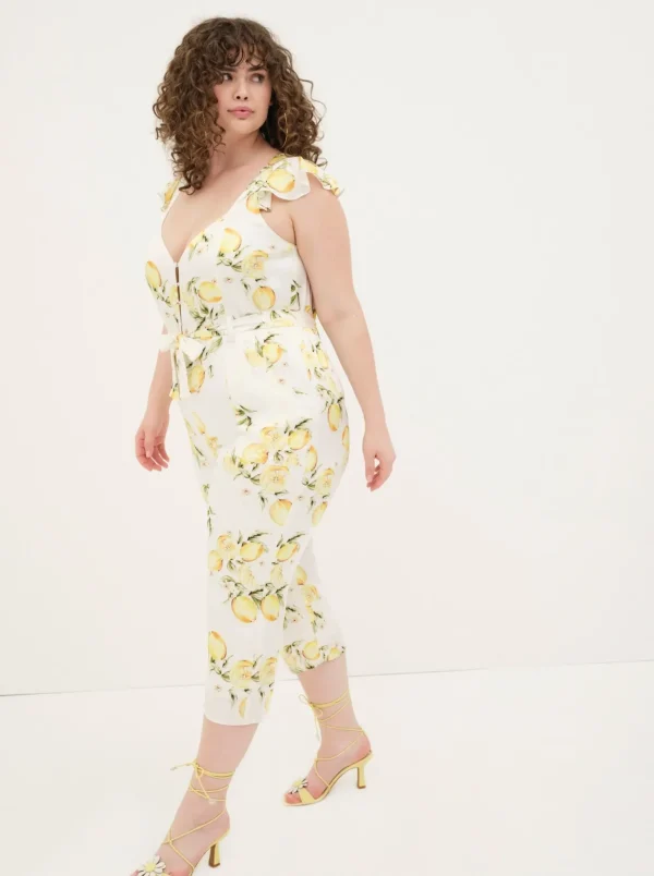 Online For Love & Lemons Limonada Jumpsuit Yellow