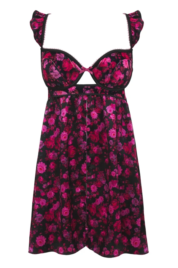 New For Love & Lemons Lola Babydoll Black