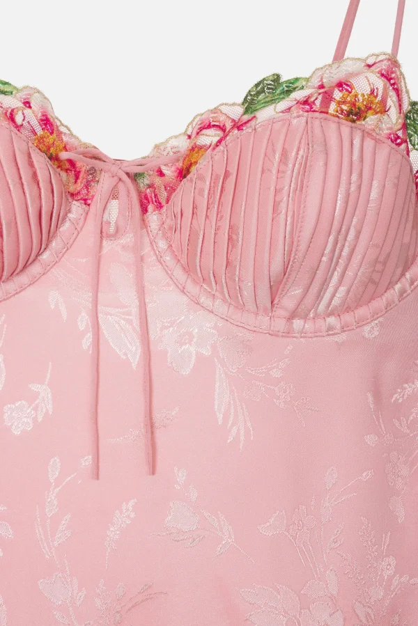 Online For Love & Lemons Lola Midi Dress Pink
