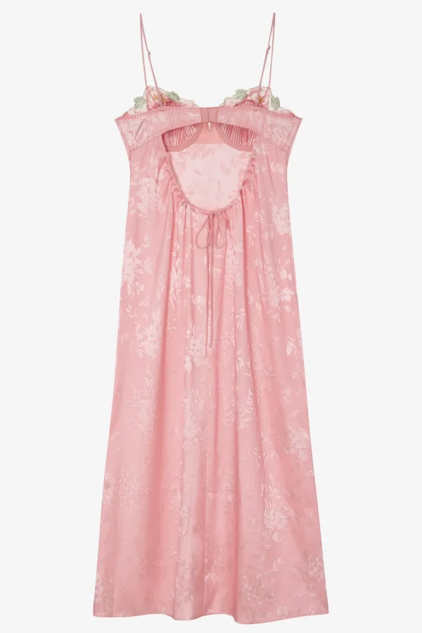 Online For Love & Lemons Lola Midi Dress Pink