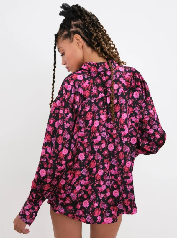 Sale For Love & Lemons Lola Pj Top Black