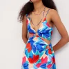 Clearance For Love & Lemons Lorenza Mini Dress Blue