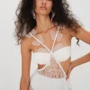 Discount For Love & Lemons Mackenzie Maxi Dress White