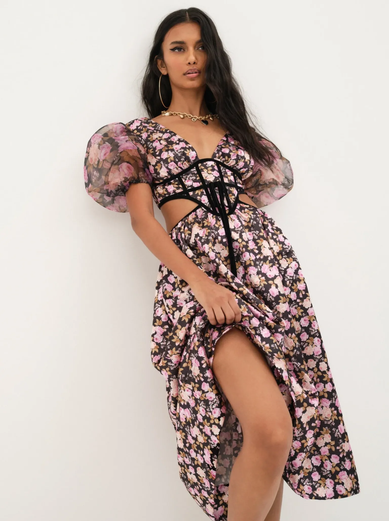 maddison_midi_dress_0.webp Hot For Love & Lemons Maddison Midi Dress Black