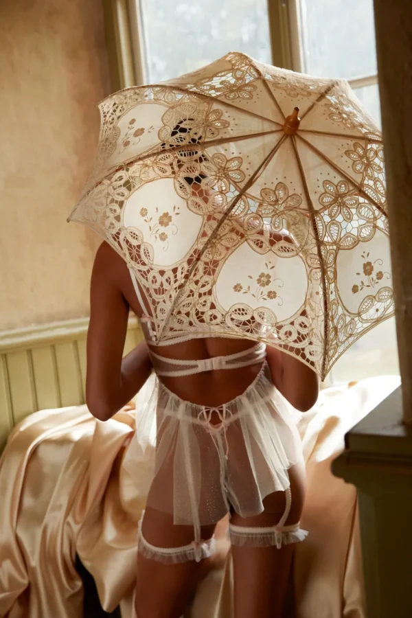 Sale For Love & Lemons Mae Thong Panty White