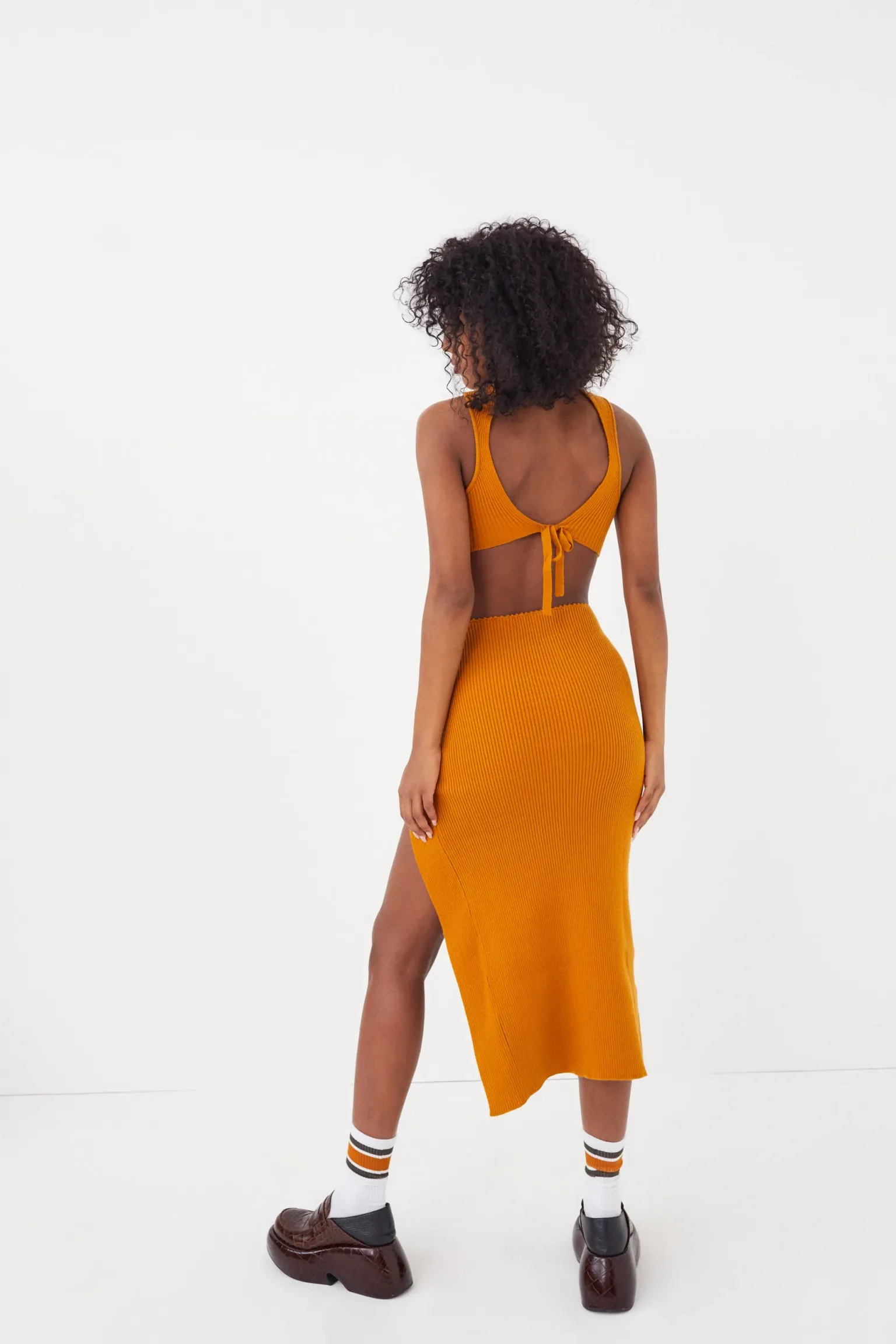 maggie_midi_dress_2.webp Store For Love & Lemons Maggie Midi Dress Orange