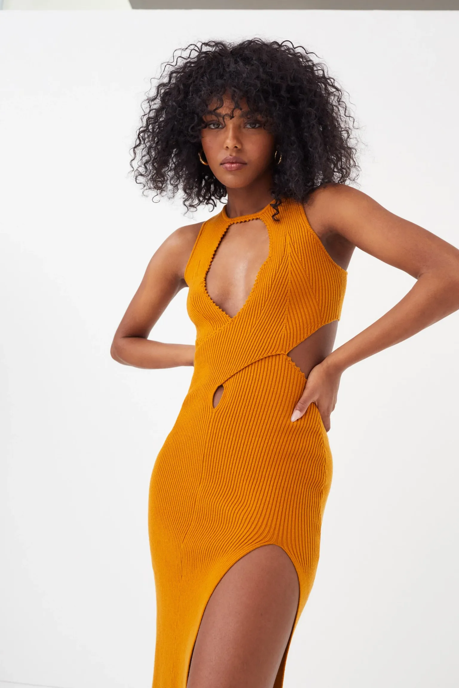 maggie_midi_dress_3.webp Store For Love & Lemons Maggie Midi Dress Orange