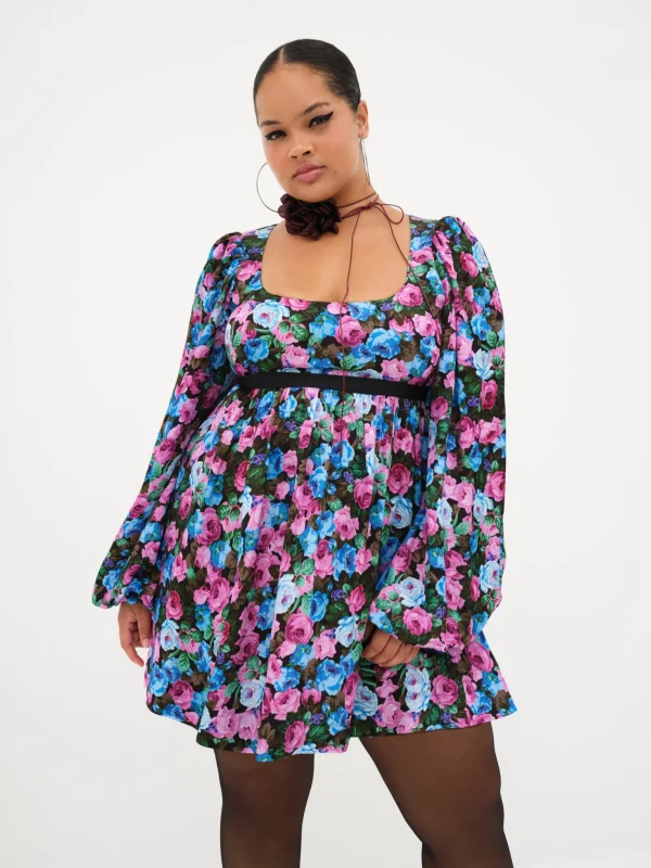 Outlet For Love & Lemons Maggie Mini Dress Blue