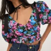 Outlet For Love & Lemons Maggie Top Blue
