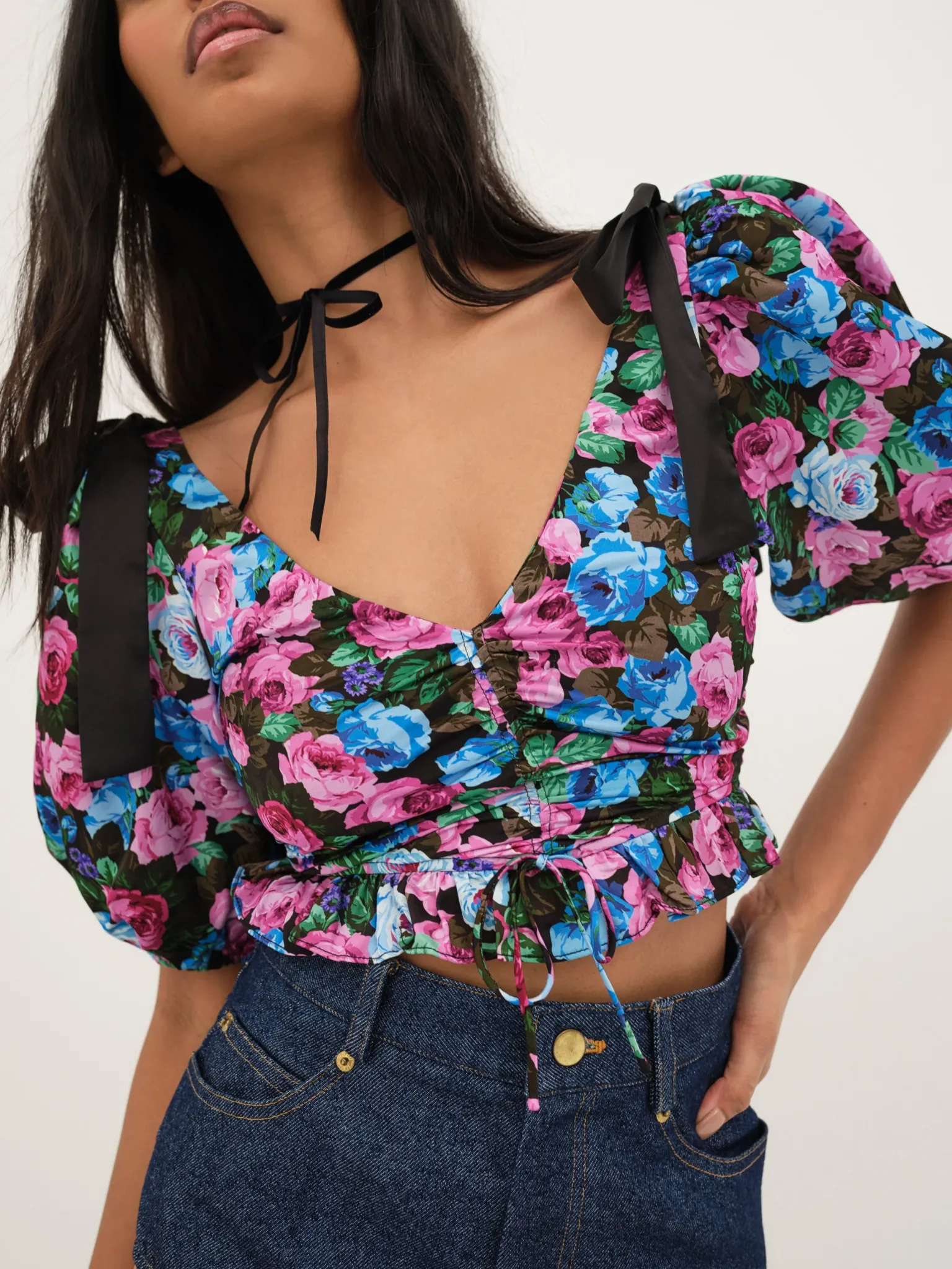 maggie_top_0.webp Outlet For Love & Lemons Maggie Top Blue